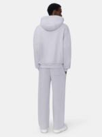 AMIRI HEATHER GREY ZIP UP HOODIE