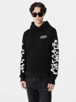 AMIRI BLACK BONES STACKED HOODIE
