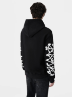 AMIRI BLACK BONES STACKED HOODIE