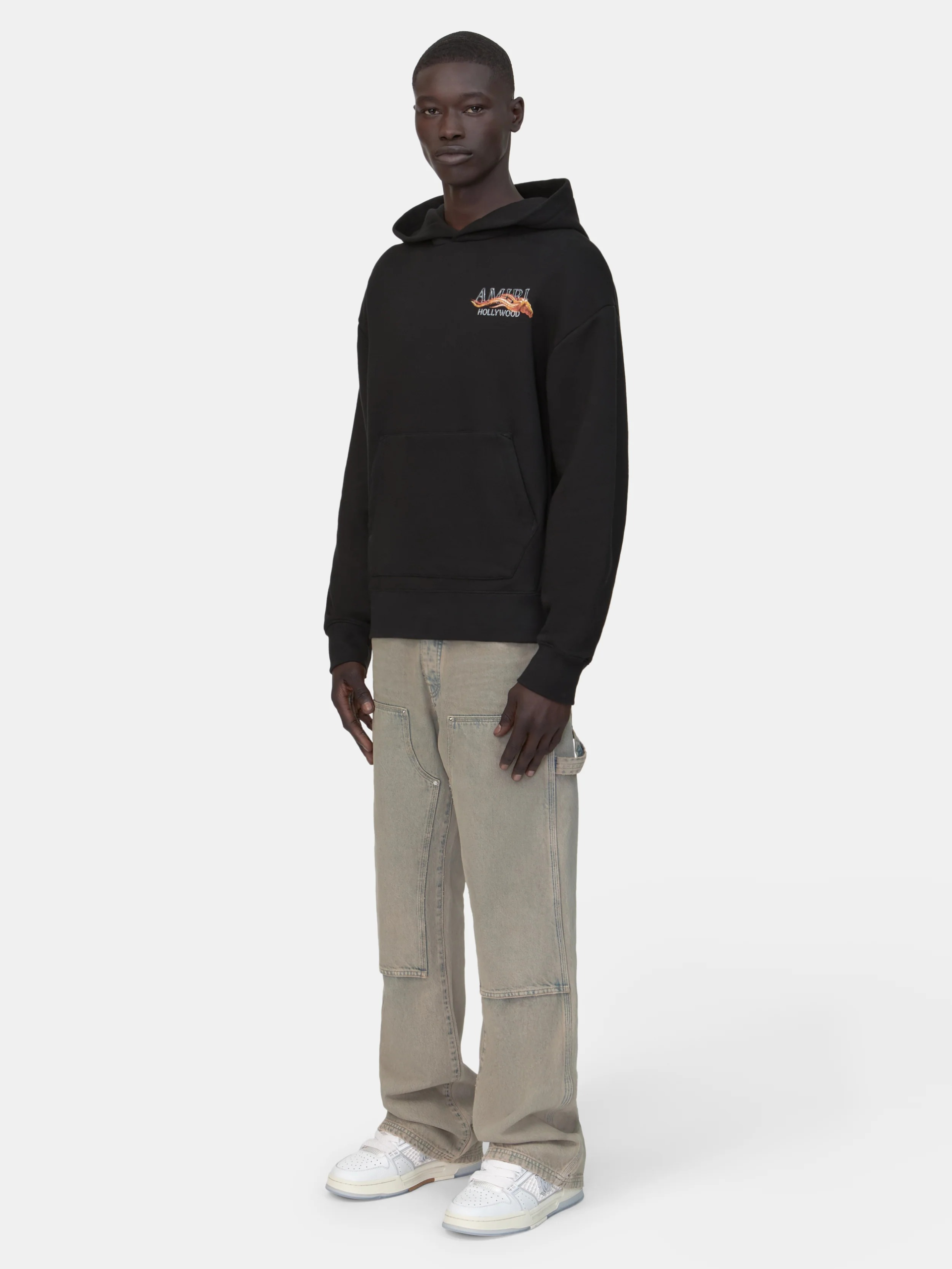 AMIRI HOODIE HOLLYWOOD HORSE Black
