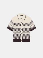Amiri Alabaster CHECKERED MESH SHIRT