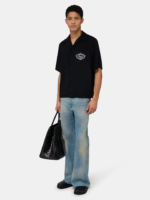 AMIRI BLACK CHATEAU CREST CAMP SHIRT