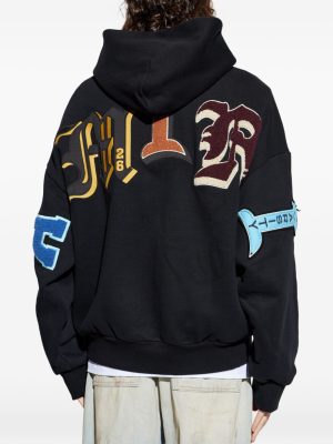 AMIRI logo-appliqué full-zip amiri hoodie