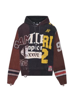 AMIRI spliced cotton amiri hoodie