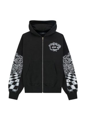 AMIRI zip-fastening amiri hooded sweatshirt