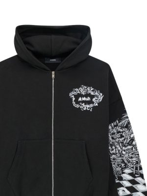 AMIRI zip-fastening amiri hooded sweatshirt